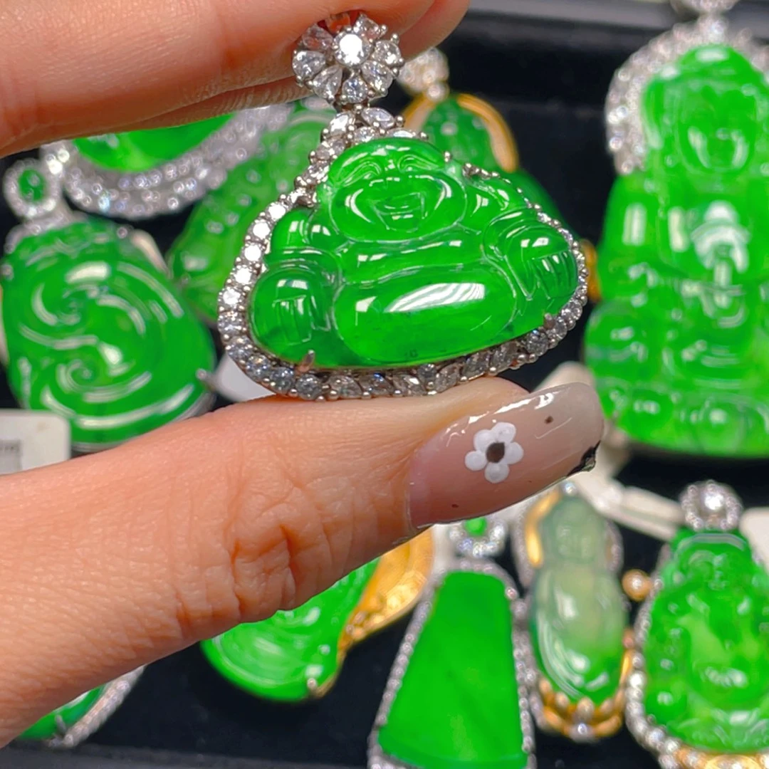 翡翠未镶嵌吊坠(不含链)