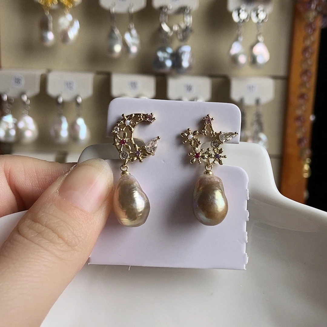 淡水珍珠颈饰合金特价耳饰4389