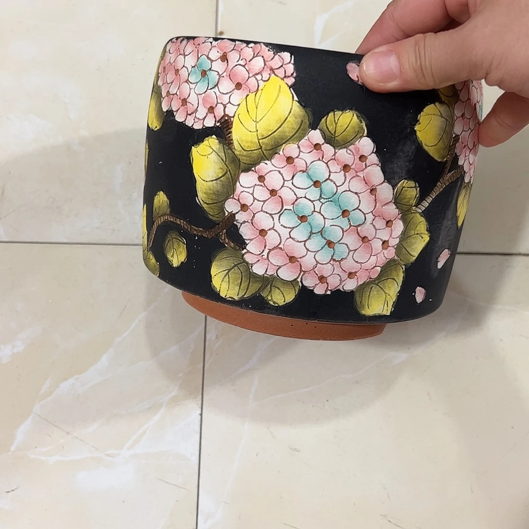 景德镇炫彩手绘口14高13