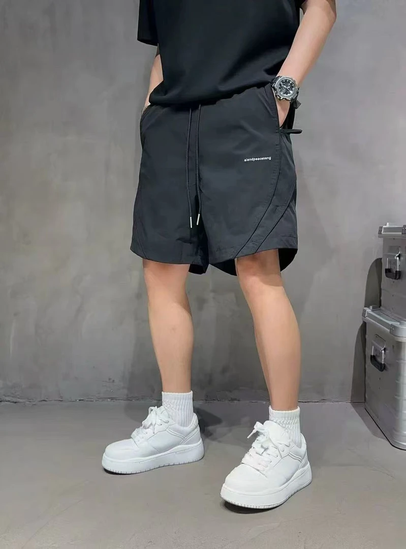 【武汉专场】9112新款夏季速干宽松短裤冰丝轻奢雅痞设计师款工装裤