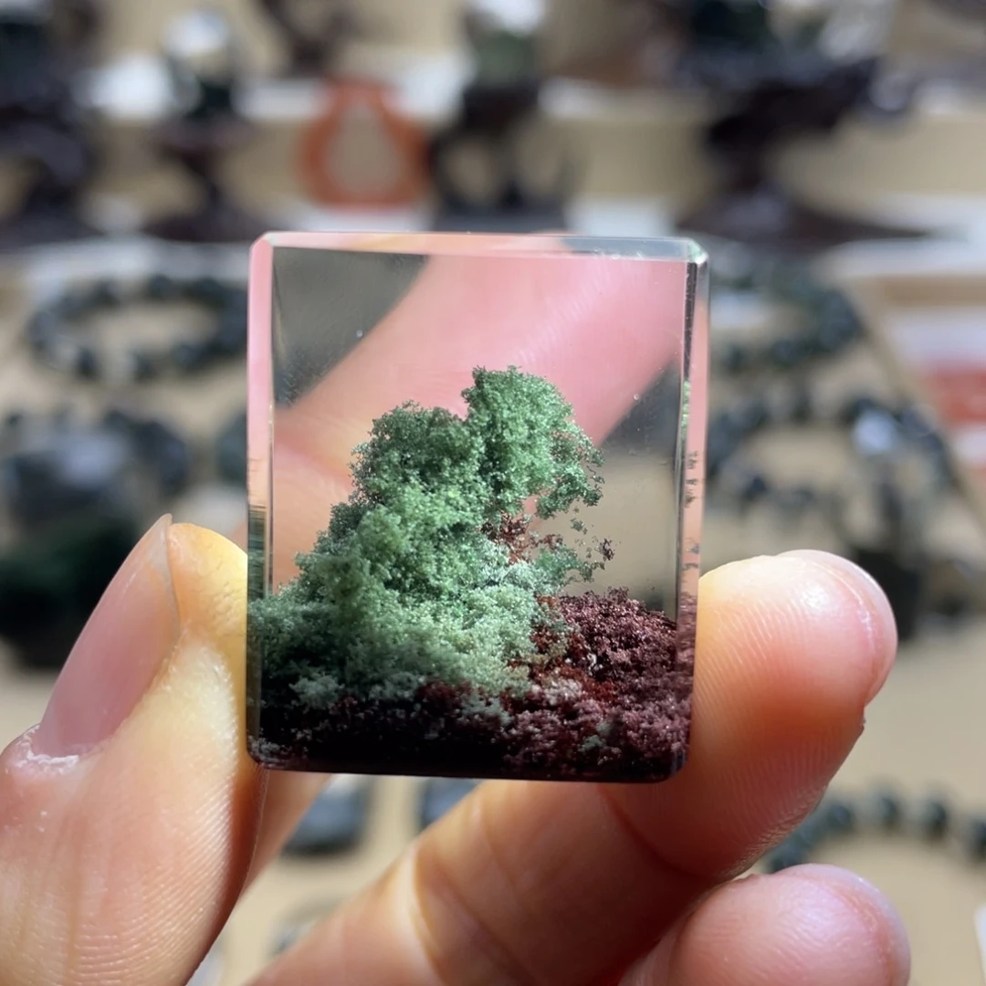 水晶颈饰未镶嵌绿幽灵无事牌