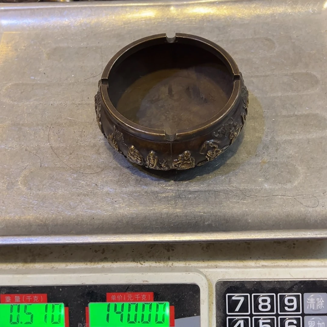 勇***敌黄铜摆件，文房摆件