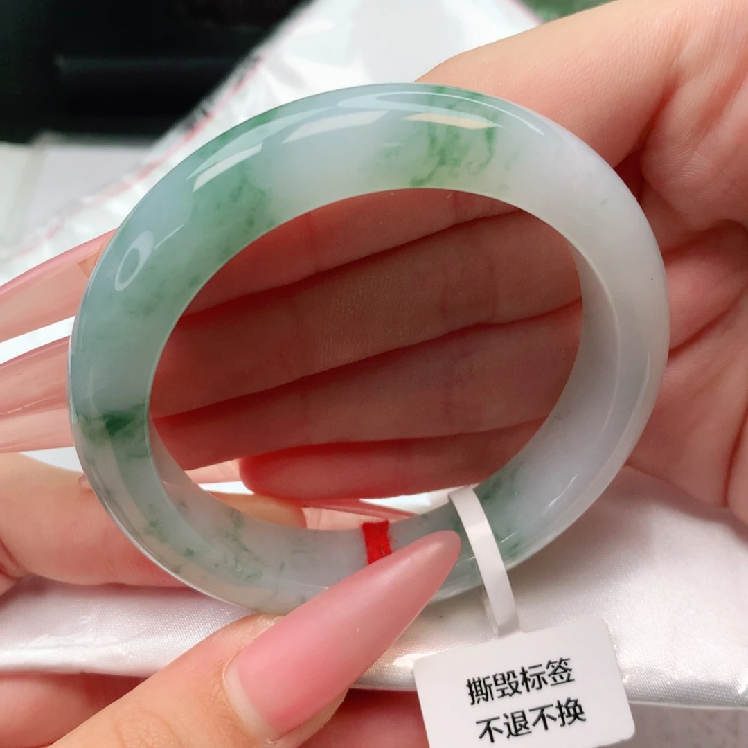 未镶嵌手镯翡翠正圈53