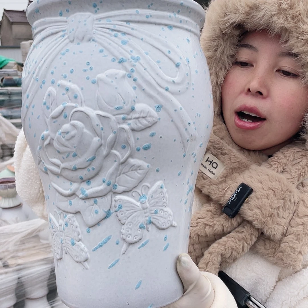 红陶王嫂花盆0125-137