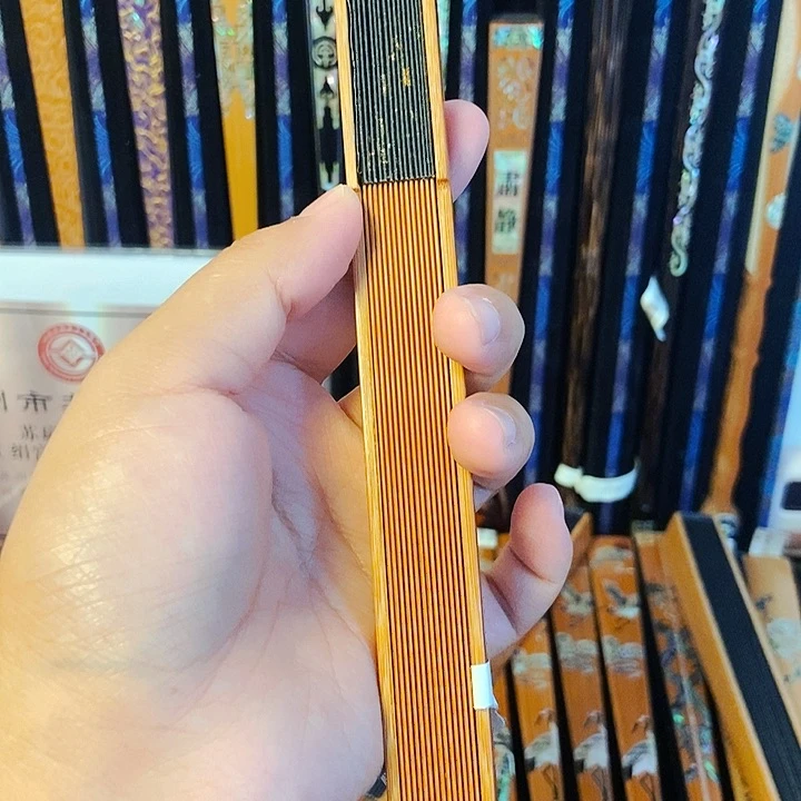 扇子老玉竹双合文玩