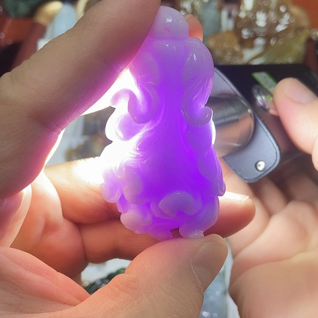 翡翠散珠翡翠帝王紫百财