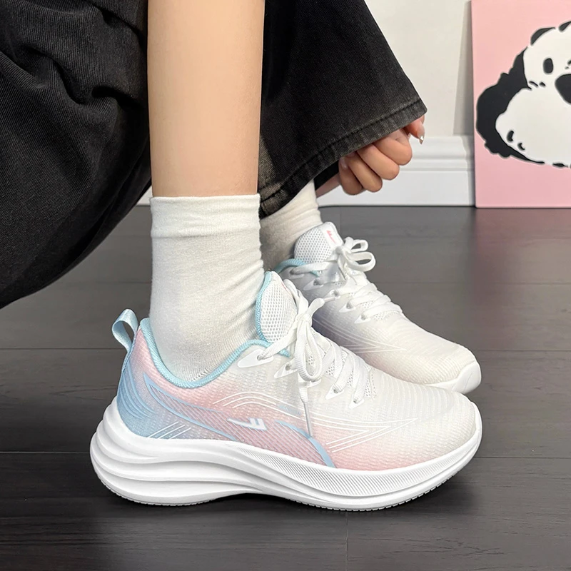 回力女款运动鞋休闲百搭ins夏季网面透气厚底鞋学生减震轻便跑鞋