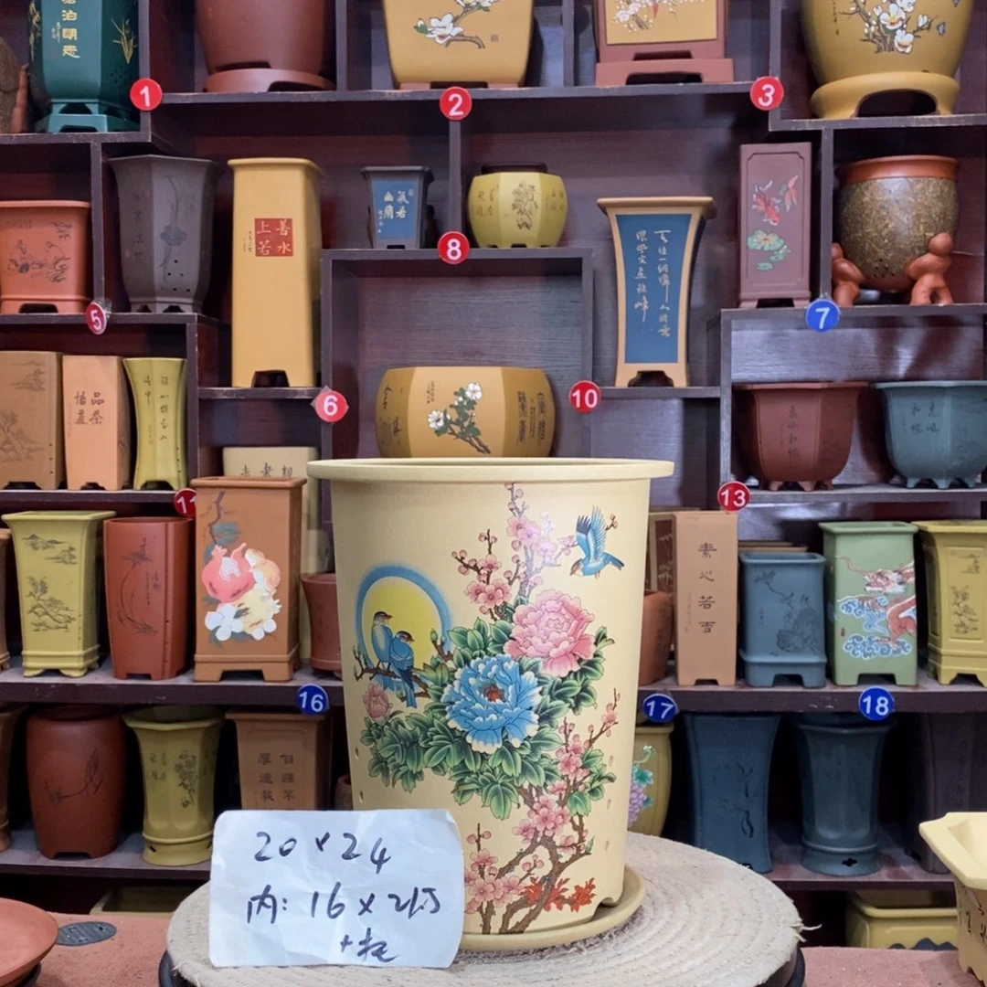 紫砂艺术紫砂花盆