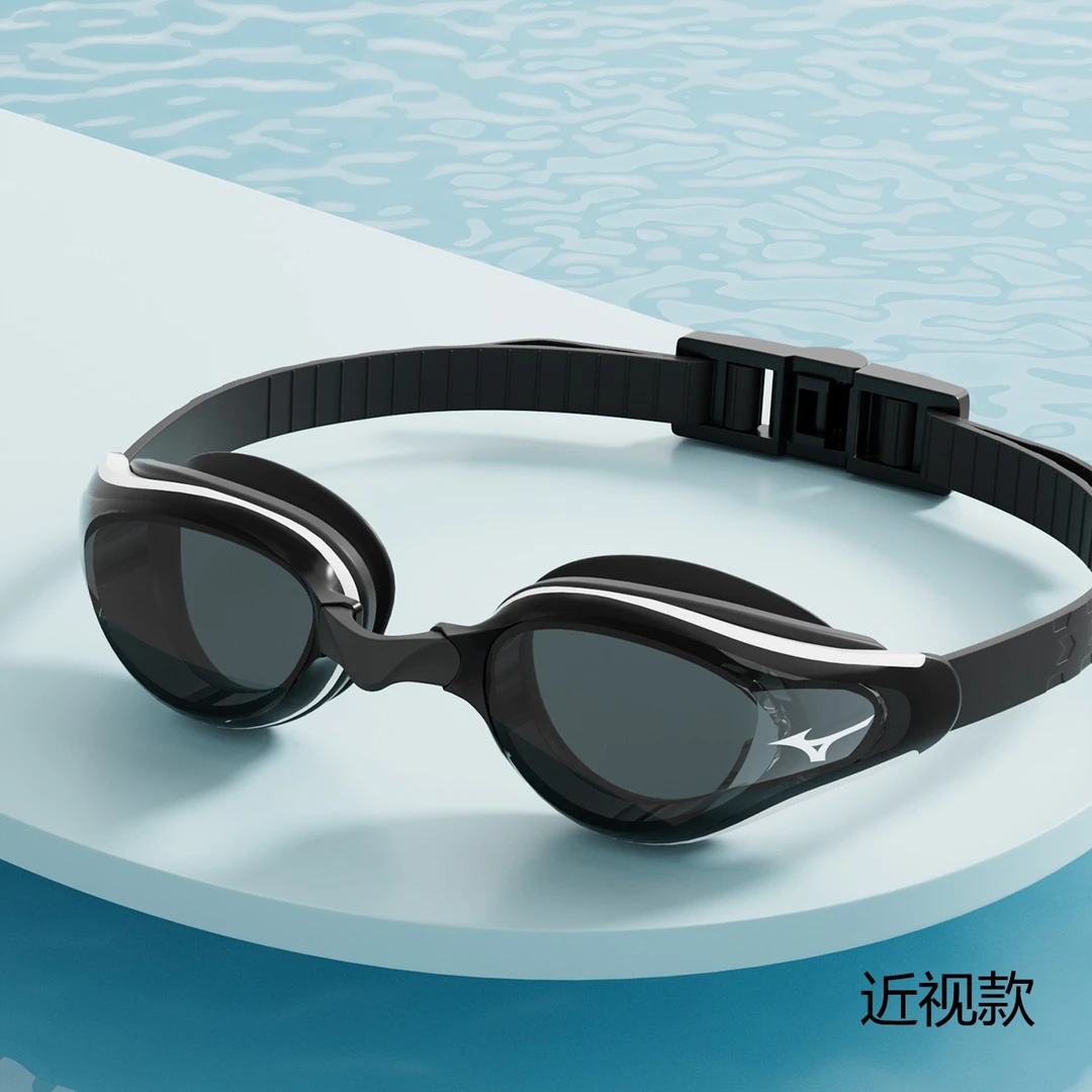 美津浓（MIZUNO）泳镜高清防水防雾专业不勒近视游泳眼镜装备
