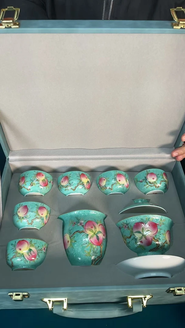 【张文月】景德镇陶瓷扒花茶具套组101