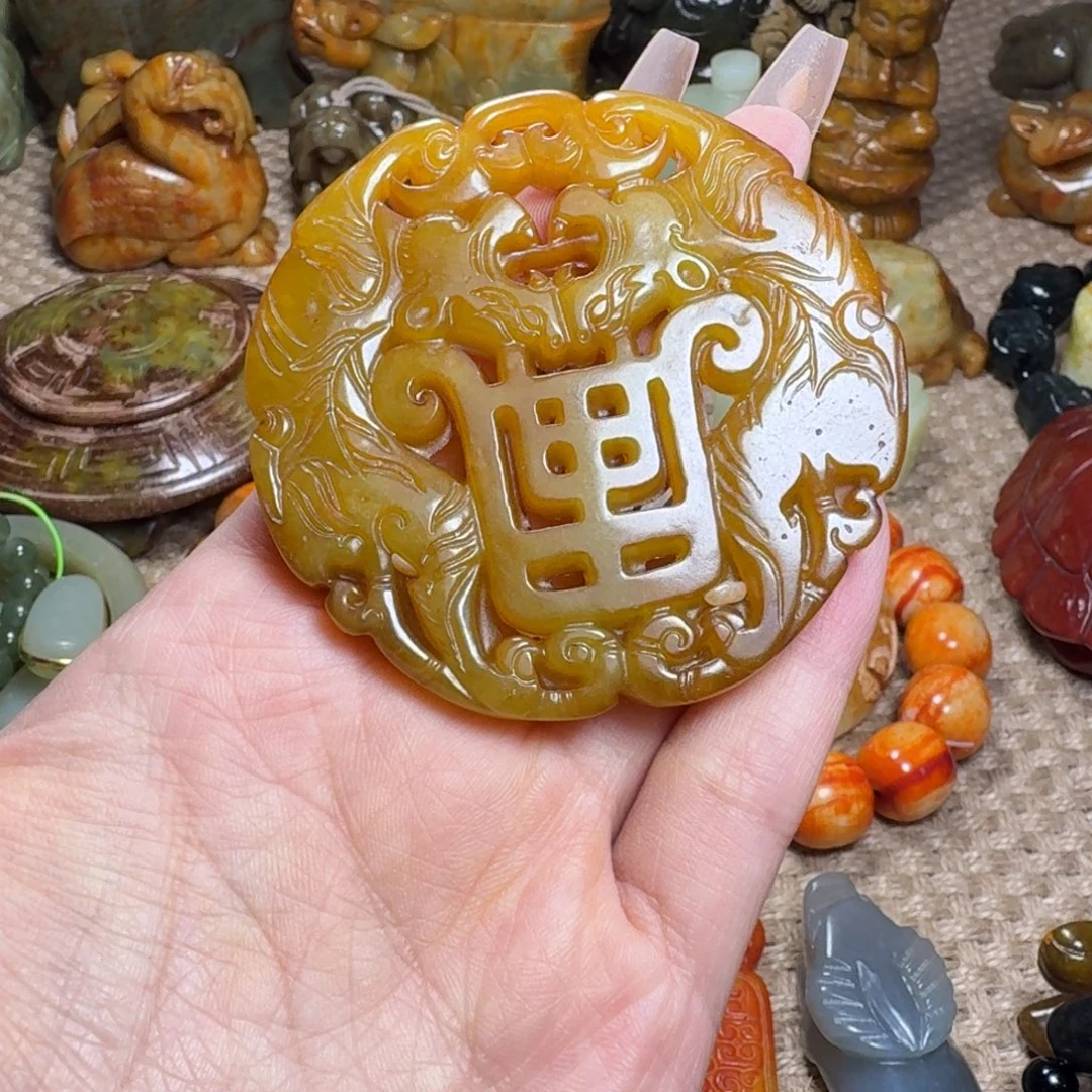 白玉菩提吊坠挂件