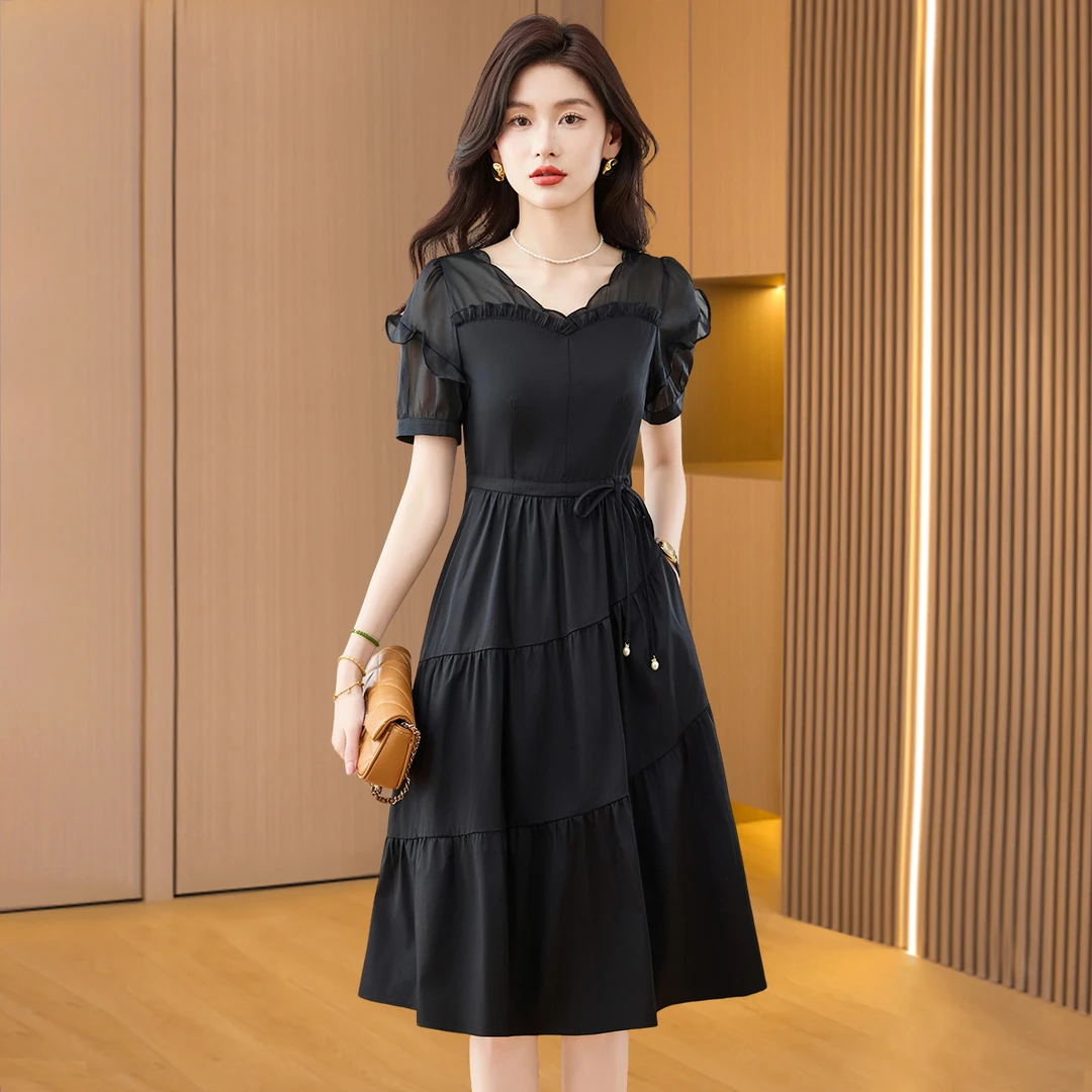 减龄超火连衣裙女夏2025新款今年流行爆十三行减龄高端上