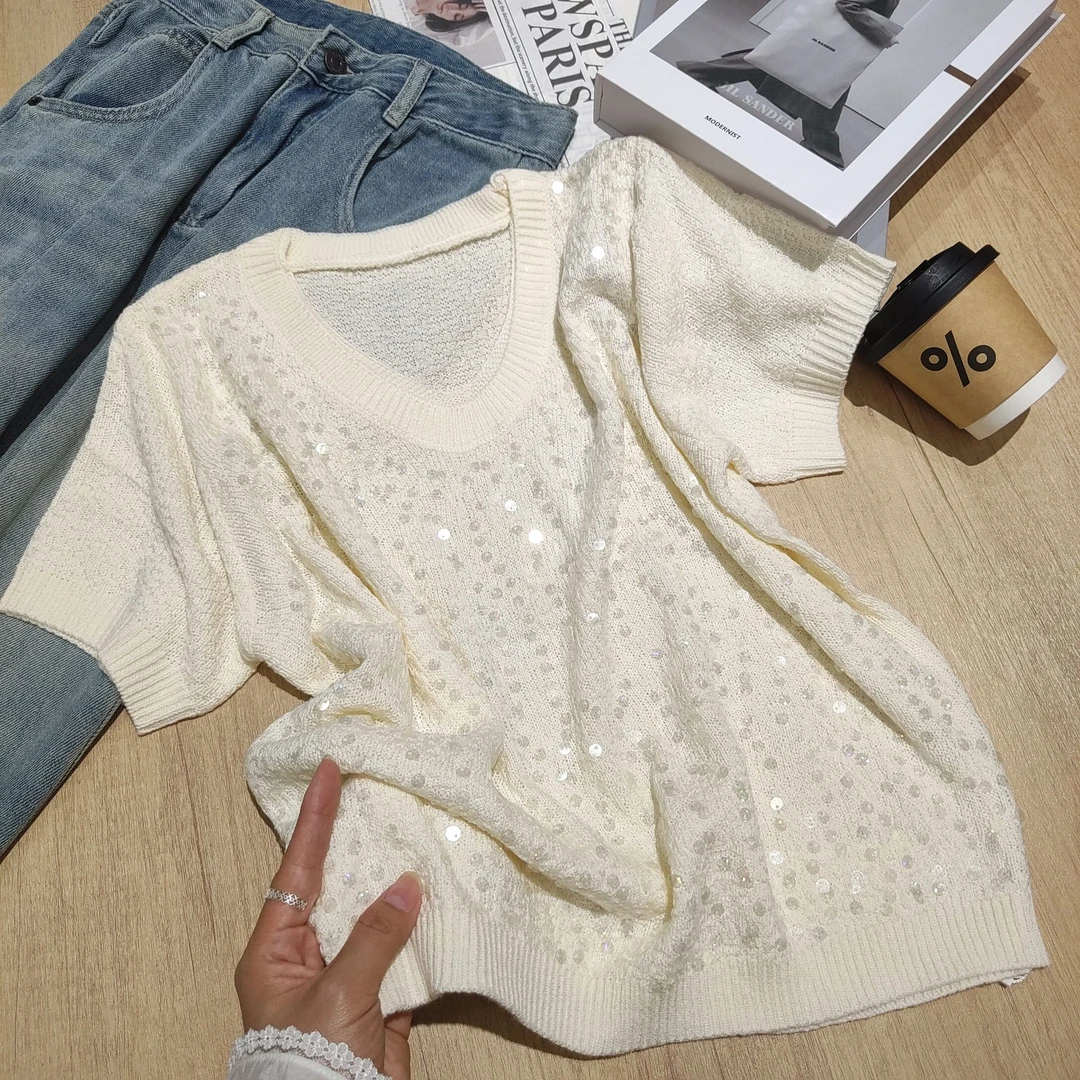 小清瓜女装严选休普通人夏日出游穿搭思路休闲气质针织衫TX98071