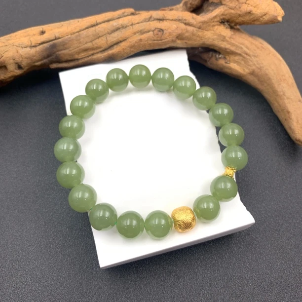 和田玉手串-多样性发一-250906011【尺寸约10mm】