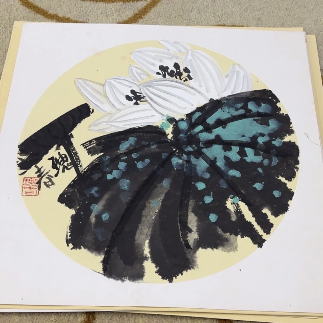 国画38-38卡纸作品艺