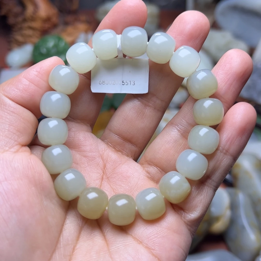 和田玉未镶嵌手链