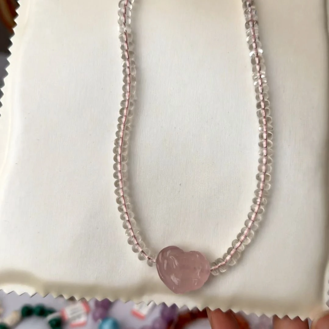 水晶颈饰未镶嵌爱心狐