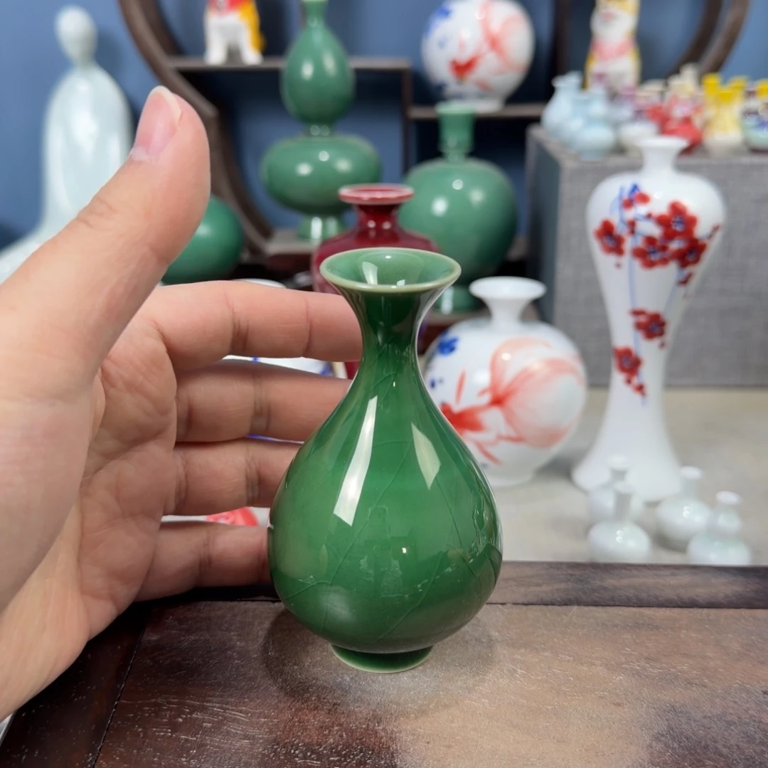 陶瓷手工小花器摆件