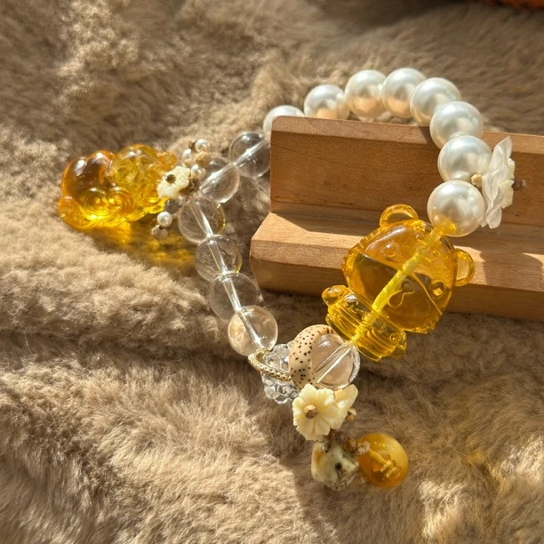 吉月蜜蜡老虎独角兽（马）三合精品手串