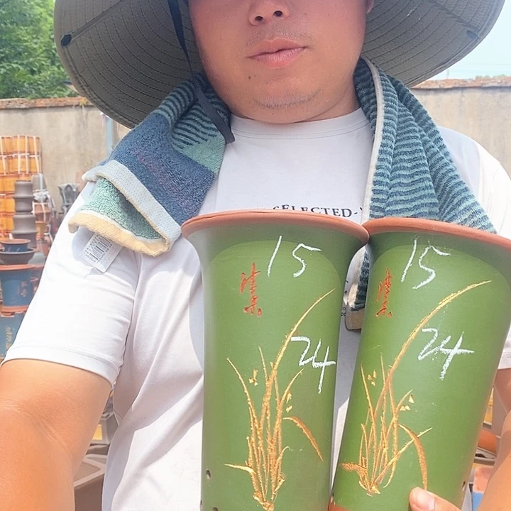 紫砂花盆盆栽花卉种植