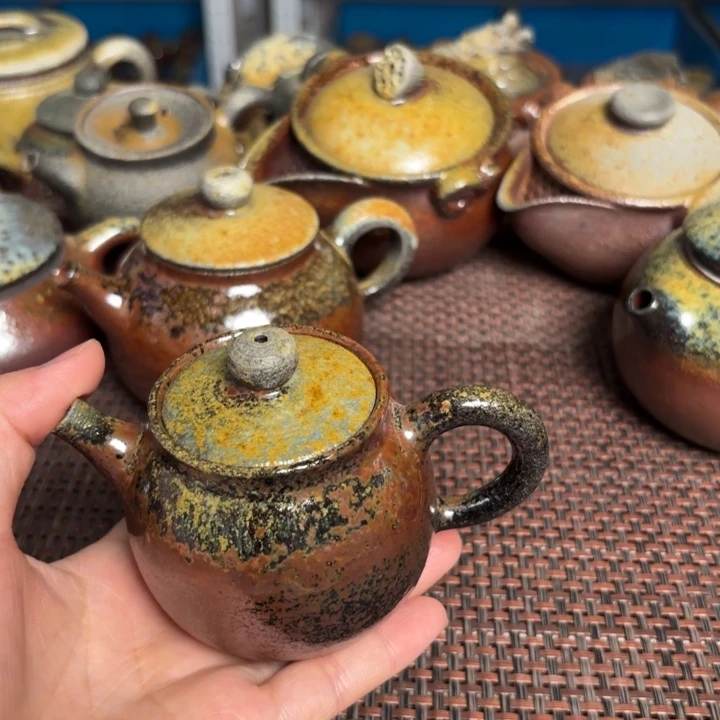 茶杯紫砂段泥手持150