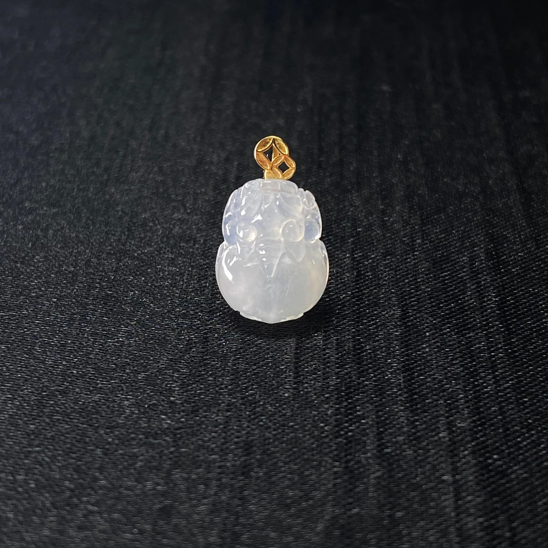 6天然缅甸翡翠A货18k貔貅/300349/上海嘉禾拍卖