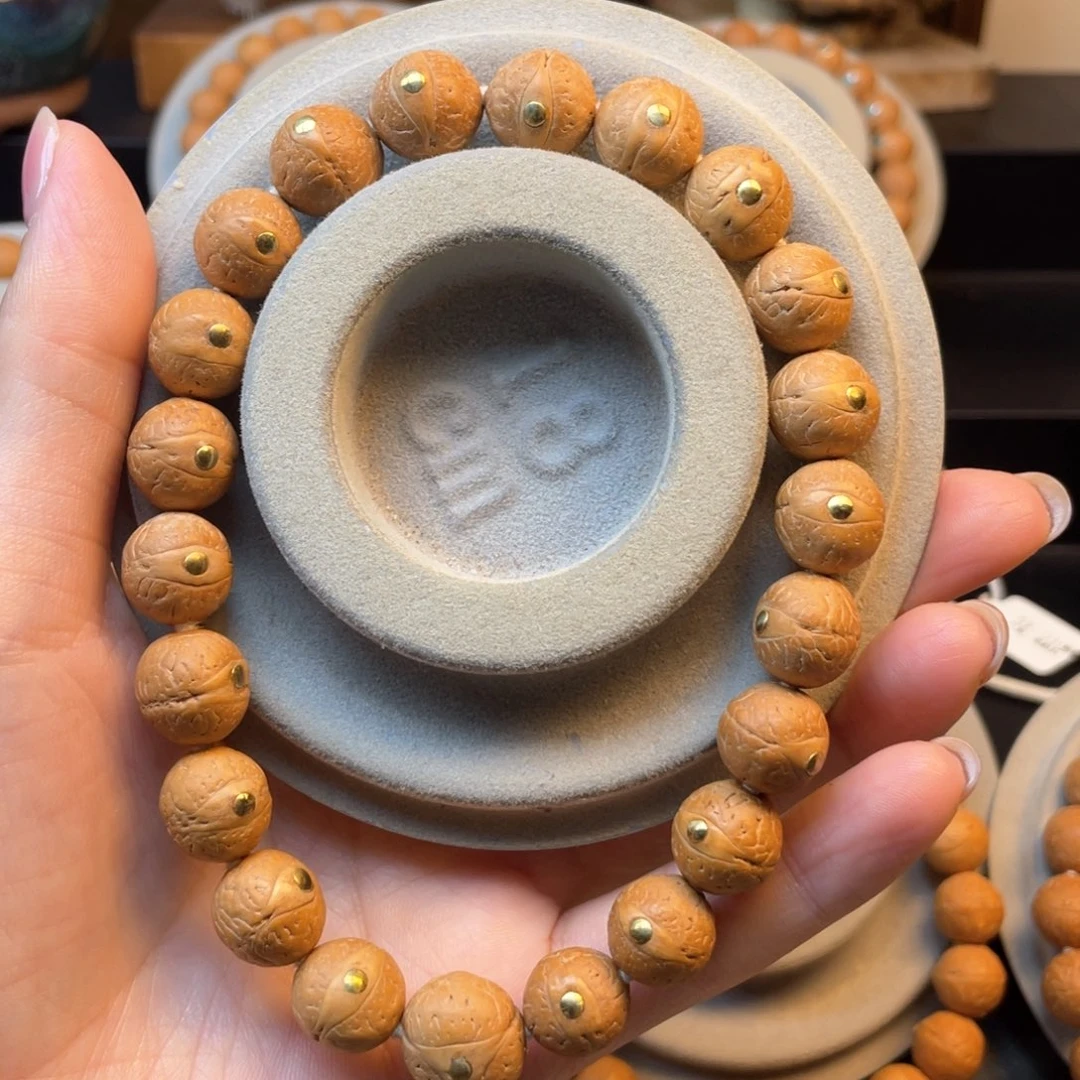 手串凤眼菩提12➕铜钉菩提手串25新籽