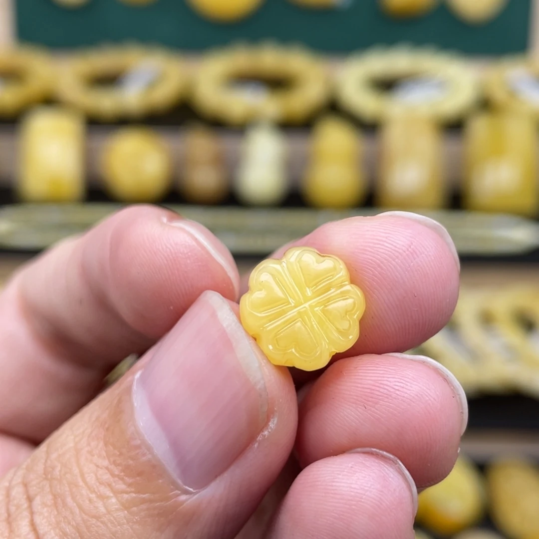 琥珀裸石未镶嵌琥珀蜜蜡