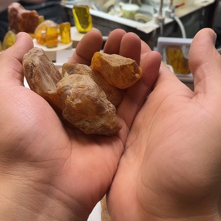半***糖定制琥珀未镶嵌天然琥珀蜜蜡