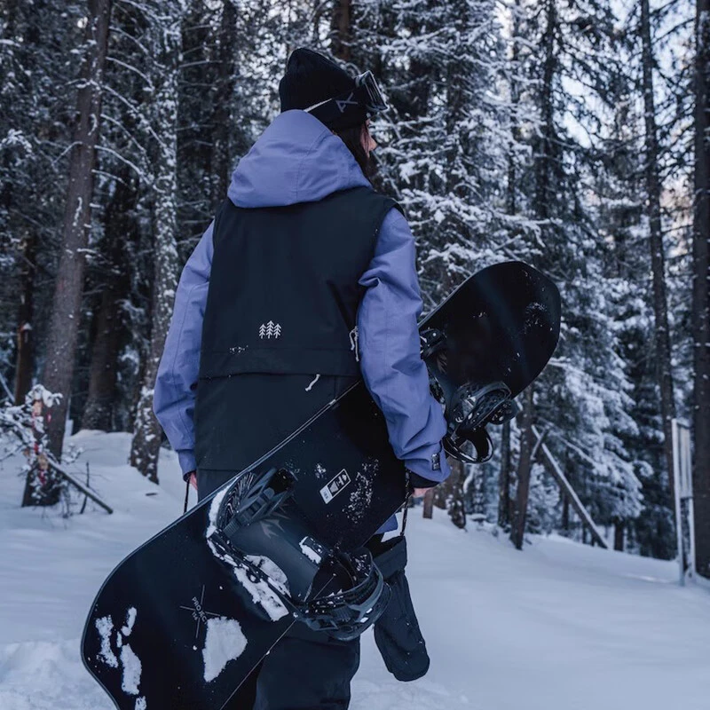 单板滑雪服马甲背心男女款户外运动美式防水防风外套上衣宽松