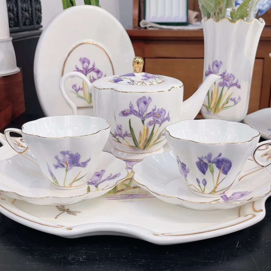 【闪购商品】瓷片一壶2杯碟——————