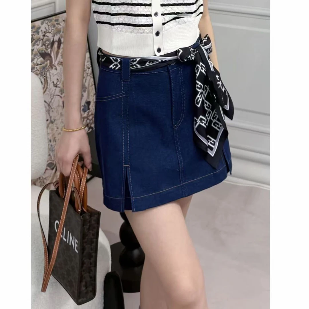 商场同款「海岸线」微弹裙裤极简风短裤休闲夏季百搭洋气裙1100493