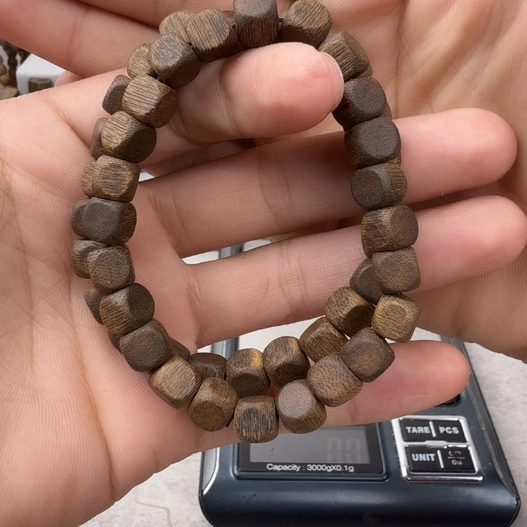 手串沉香玉*棋楠沉香金沙叶沉水卡7+保10克多样发一