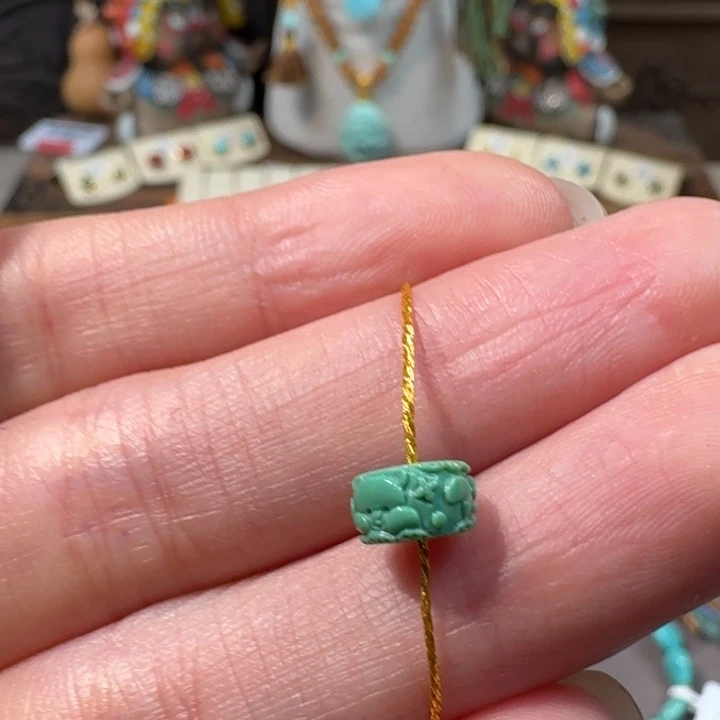 绿松石未镶嵌小熊墩子