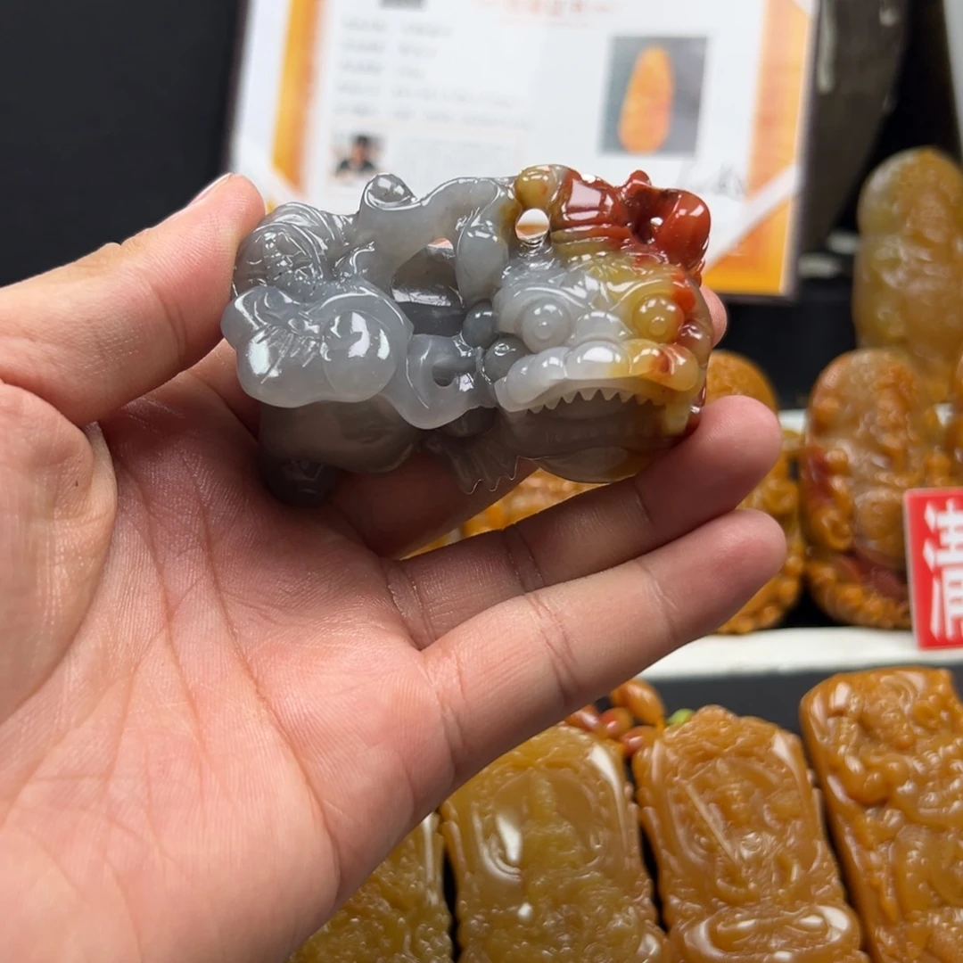 石英质玉（黄龙玉）未镶嵌多样性发货，发其一