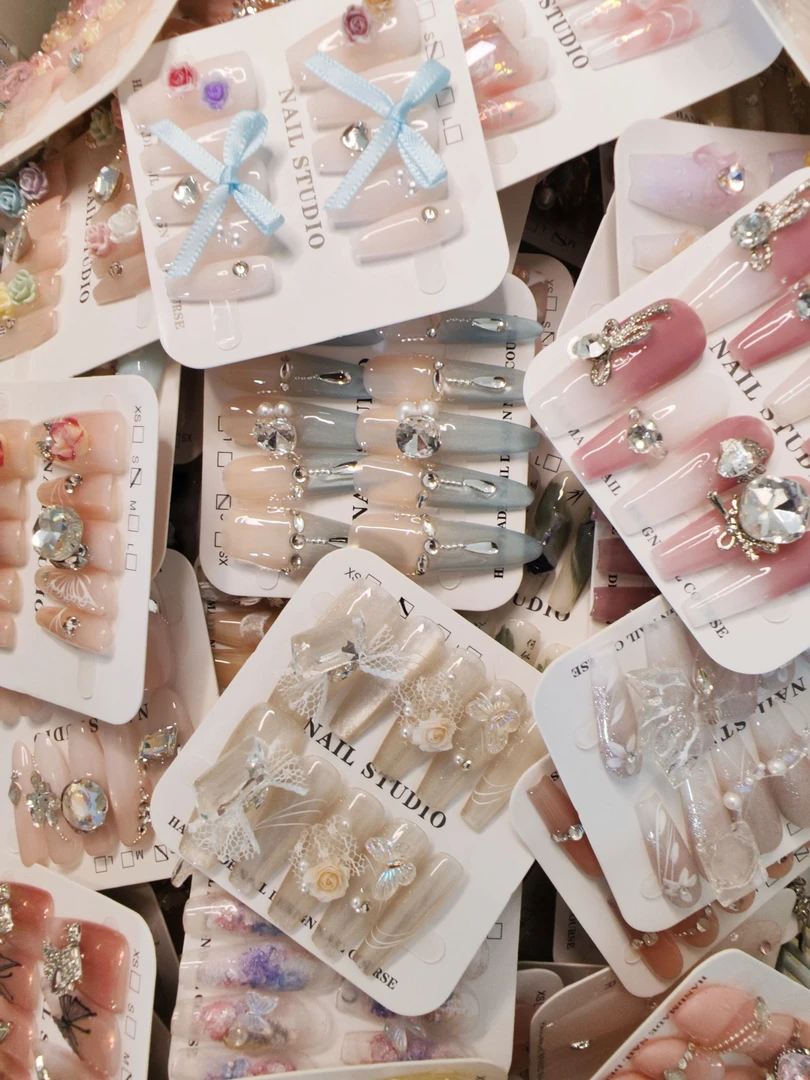 （直播链接)美甲下单必拍链接（邮）一场只需拍一个！裸色冰透穿戴甲