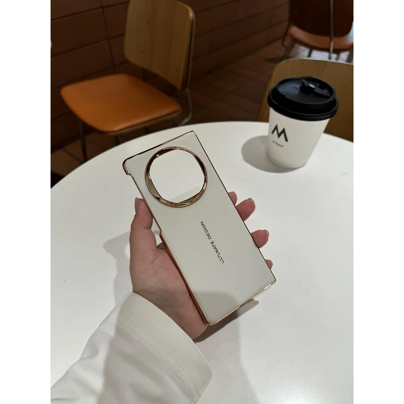 适用于华为Mate X6电镀纯皮折叠单后壳 彩色电镀单后壳