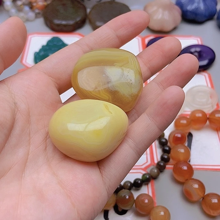 【闪购商品】未镶嵌玛瑙/玉髓珠宝半成品明*