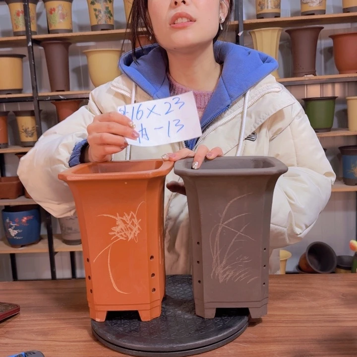 紫砂花盆紫砂花盆精品花盆