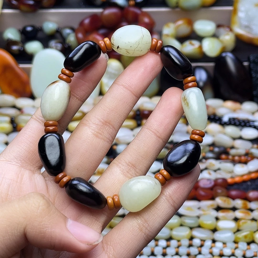 和田玉未镶嵌手链