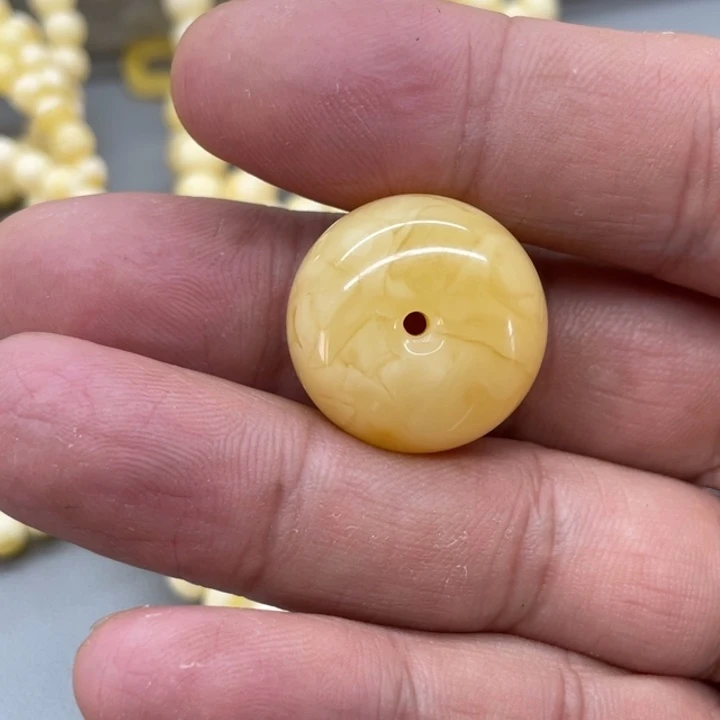 琥珀未镶嵌裸石面包圈