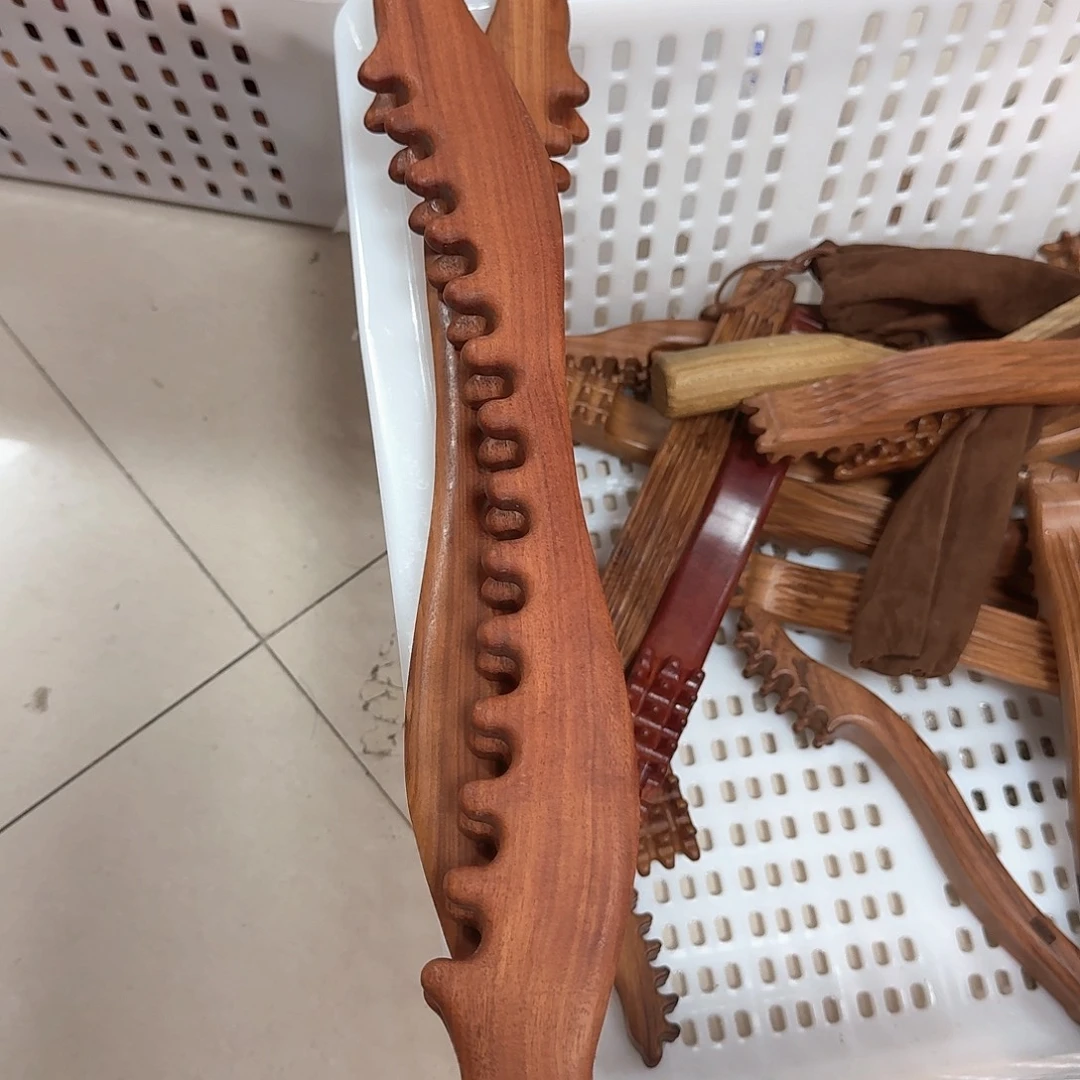 红檀香木58厘米放松工具瑕疵