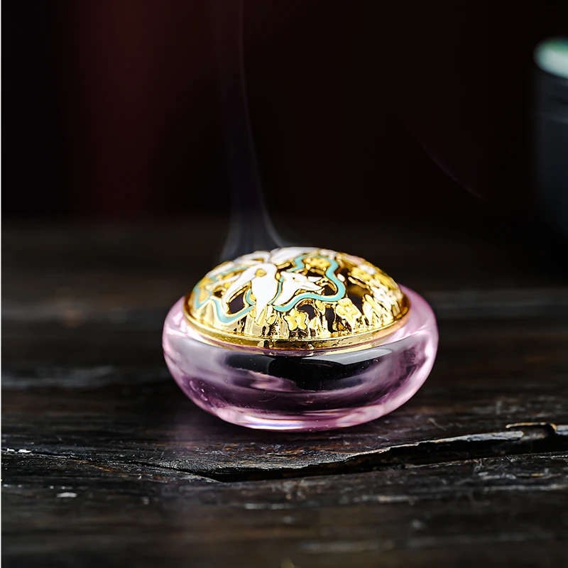 琉璃九尾香炉（粉）-XL-LLJW-02