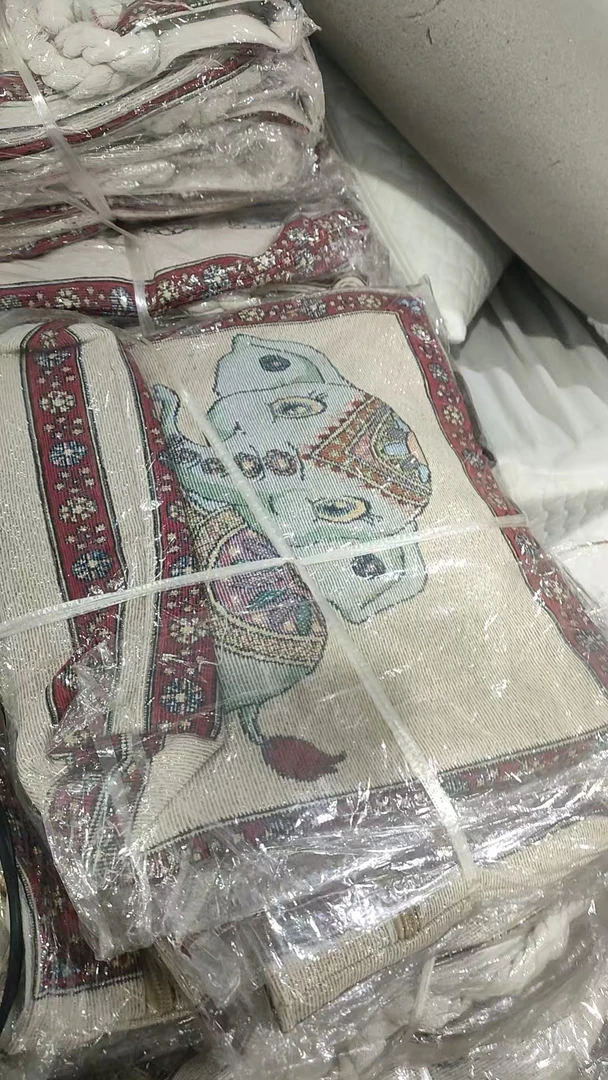 杏色大象帆布棉包发1