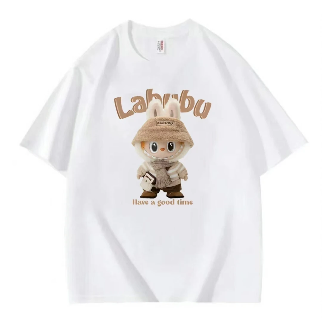 【高温熨烫BU】纯棉短袖时尚潮流百搭情侣夏季宽松印花t恤圆领