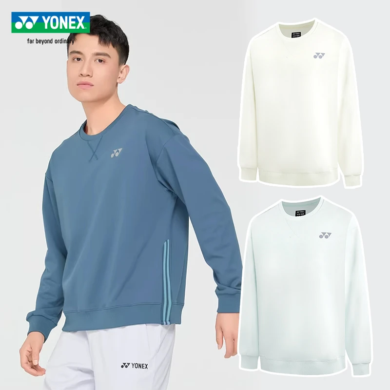 25秋冬YONEX尤尼克斯羽毛球服男女款运动长袖卫衣速干透气1309025