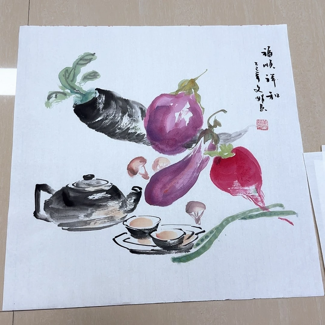 国画国画作品展。国画
