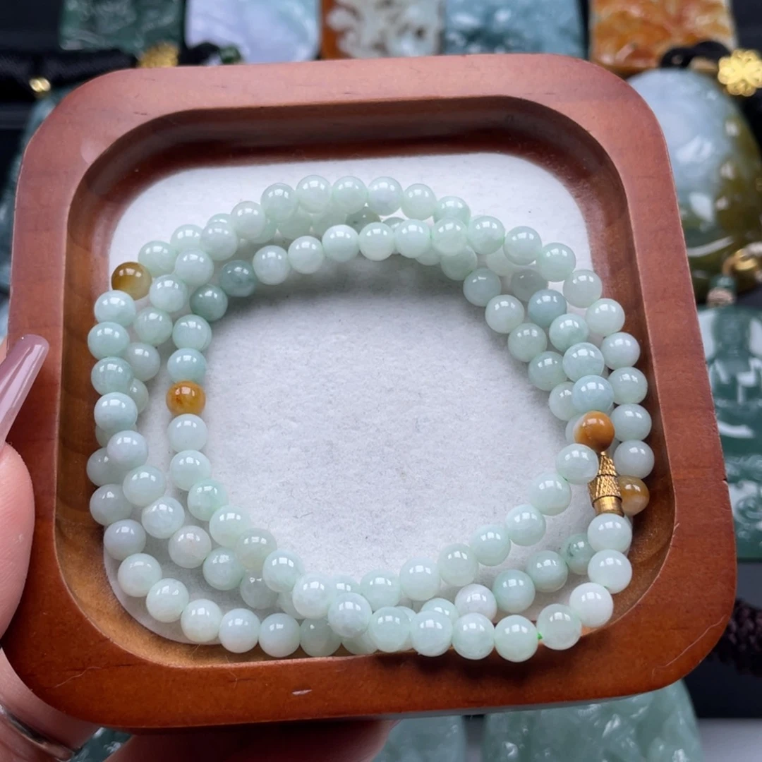 翡翠未镶嵌颈饰珠串