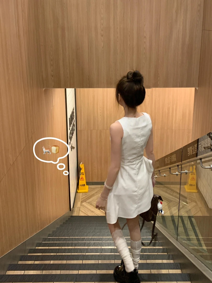 韩系收腰显瘦温柔风超好看茶歇裙2025年早春小个子高级感连衣裙女