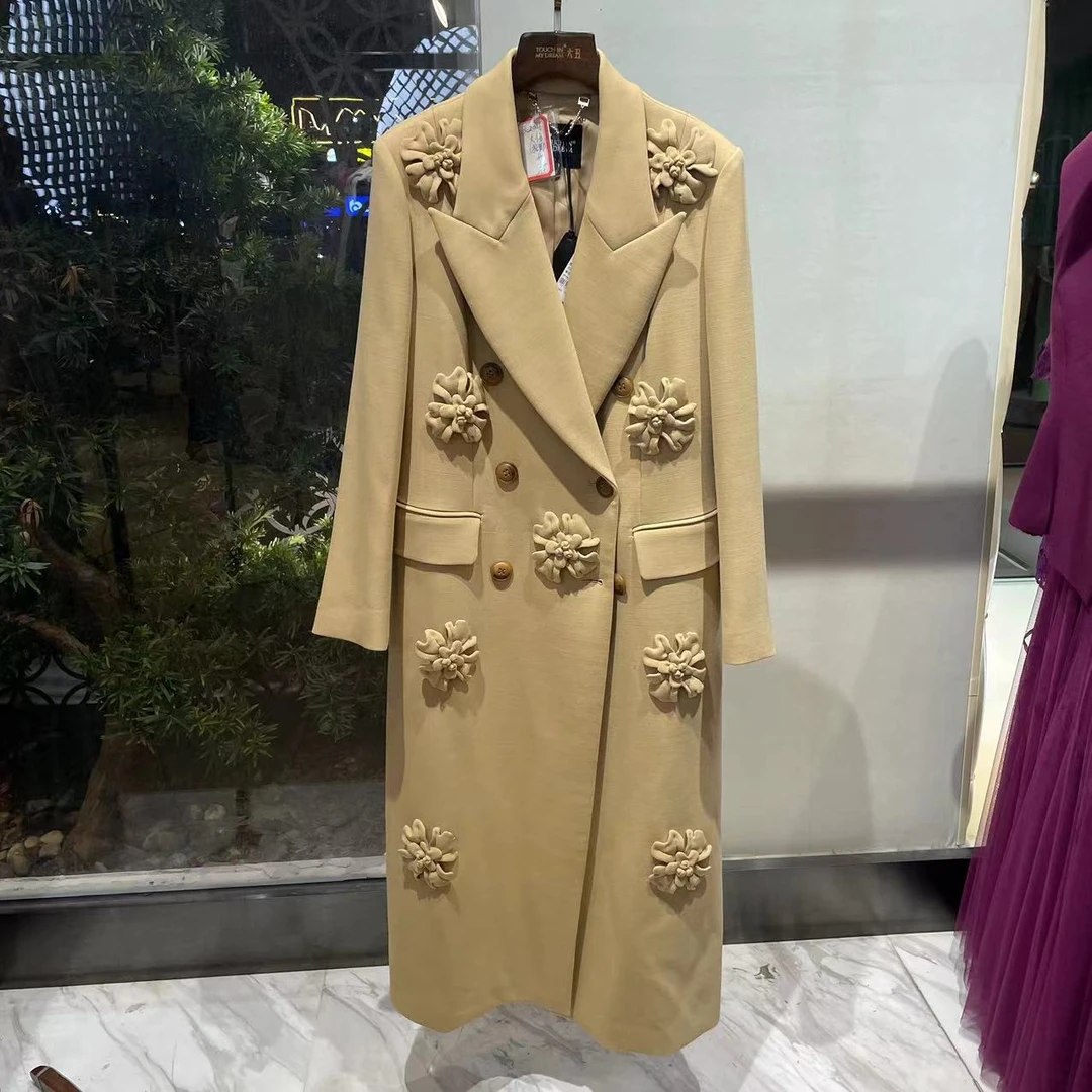 六丑【线下高定】新款高级定制时尚气质刺绣大衣221028024